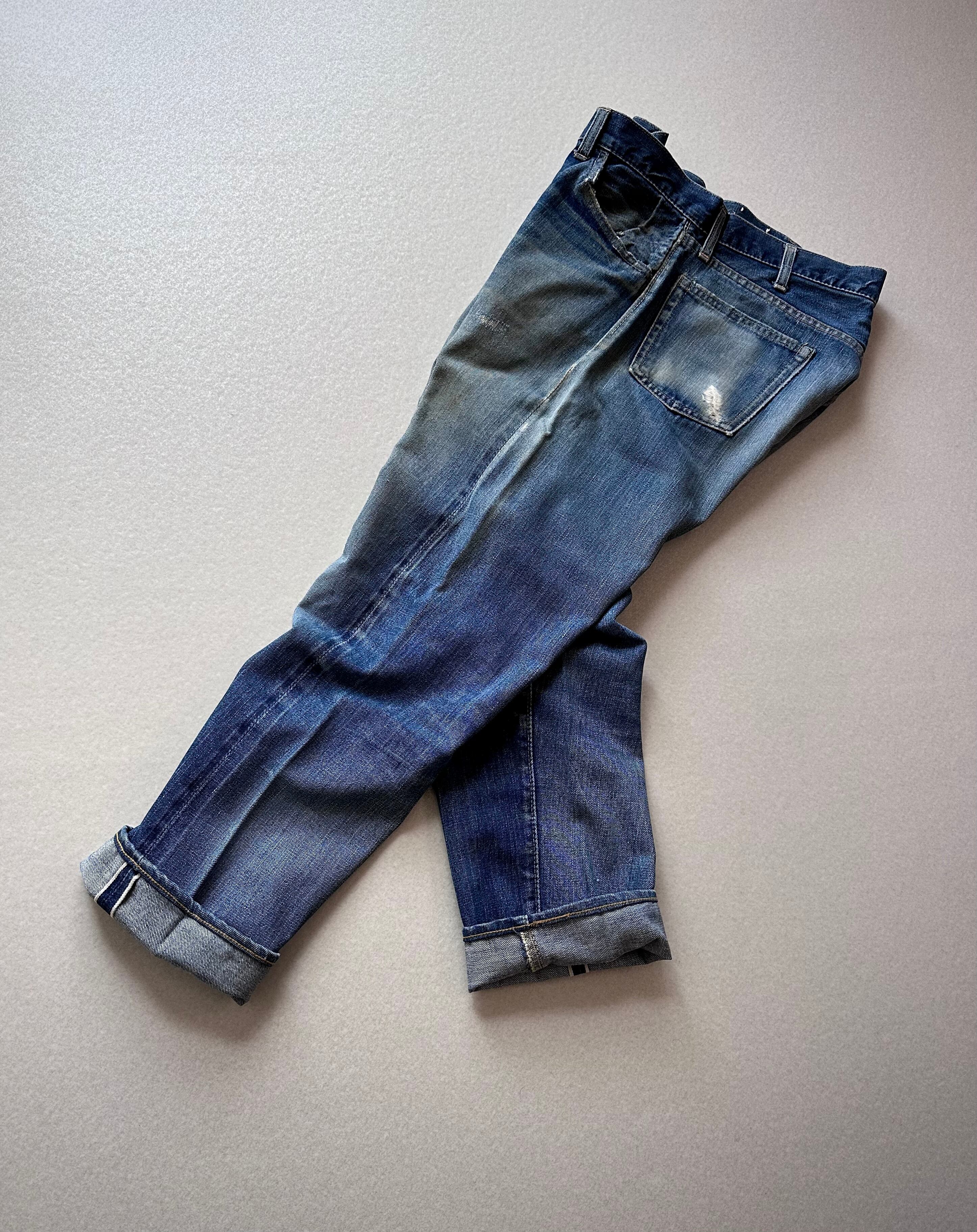 60s “ LEVI'S 351N ” BLACK-TAB SUPER SLIM INDIGO DENIM 60s “ LEVI'S 351N ” BLACK-TAB SUPER SLIM INDIGO DENIM