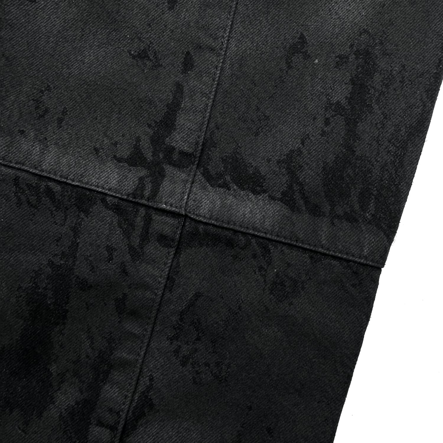 LAST NEST / Coating Denim Flare Pants | HOLICK