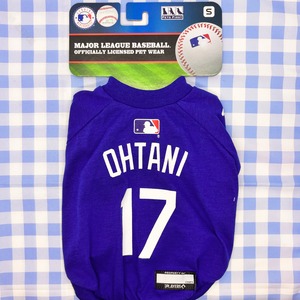 犬服　わんこ服　ペット服　大谷選手モデルユニフォーム野球Tシャツ [サイズ: S