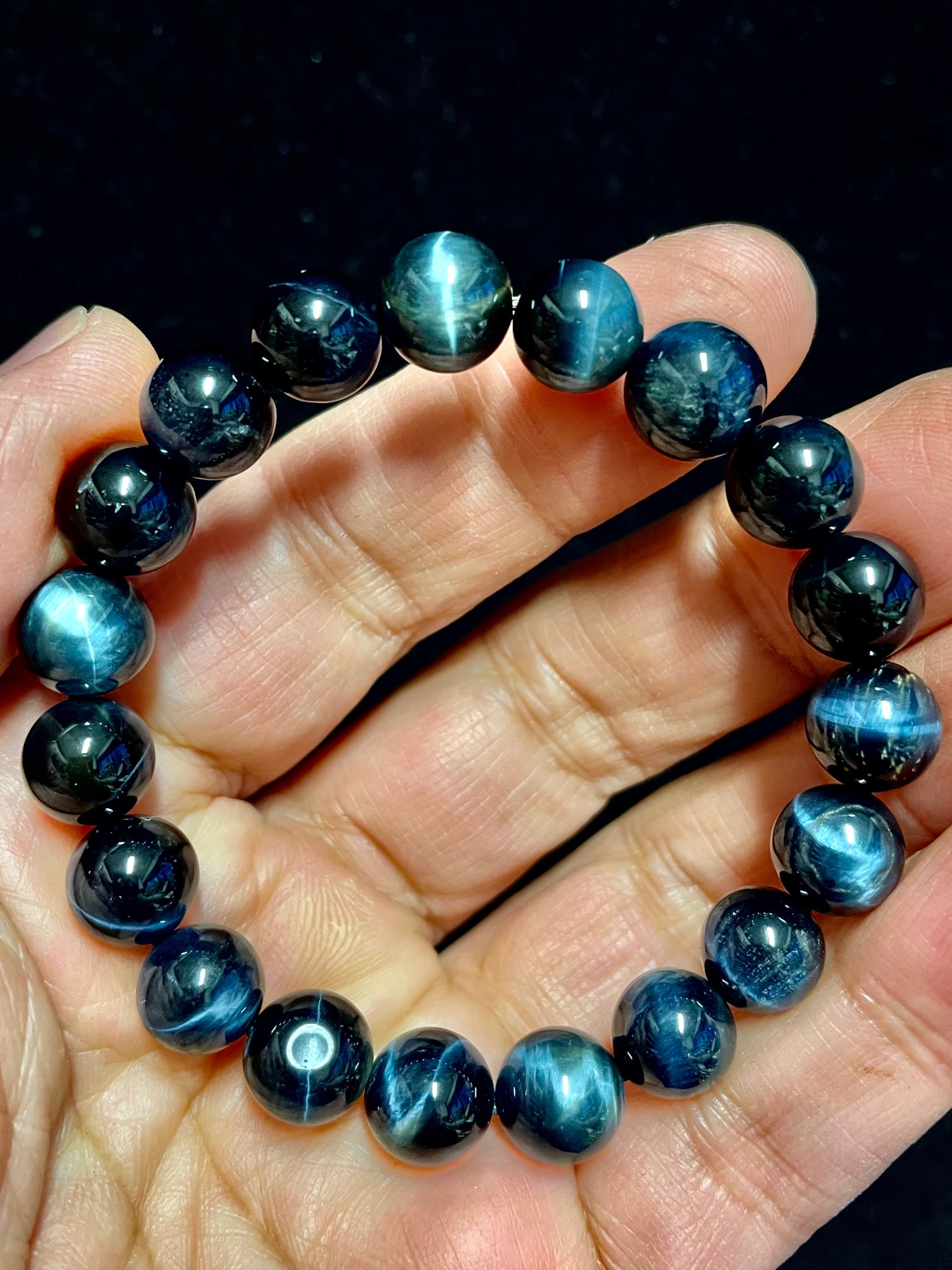 11) 精神と感情のバランス「ブルータイガーアイ」ブレスレット10mm