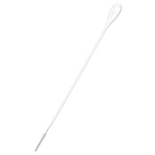 まめいた ブラシ ホワイト 約24.7×1.5×0.6cm ストロー ブラシ クリーナー ロングタイプ 極細ナイロン 自由に曲がる 日本製 KB-821