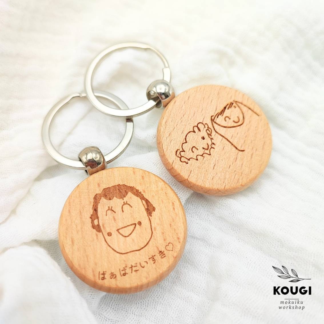 似顔絵キーホルダー】敬老の日、プチギフトに♡父の日・母の日・推し