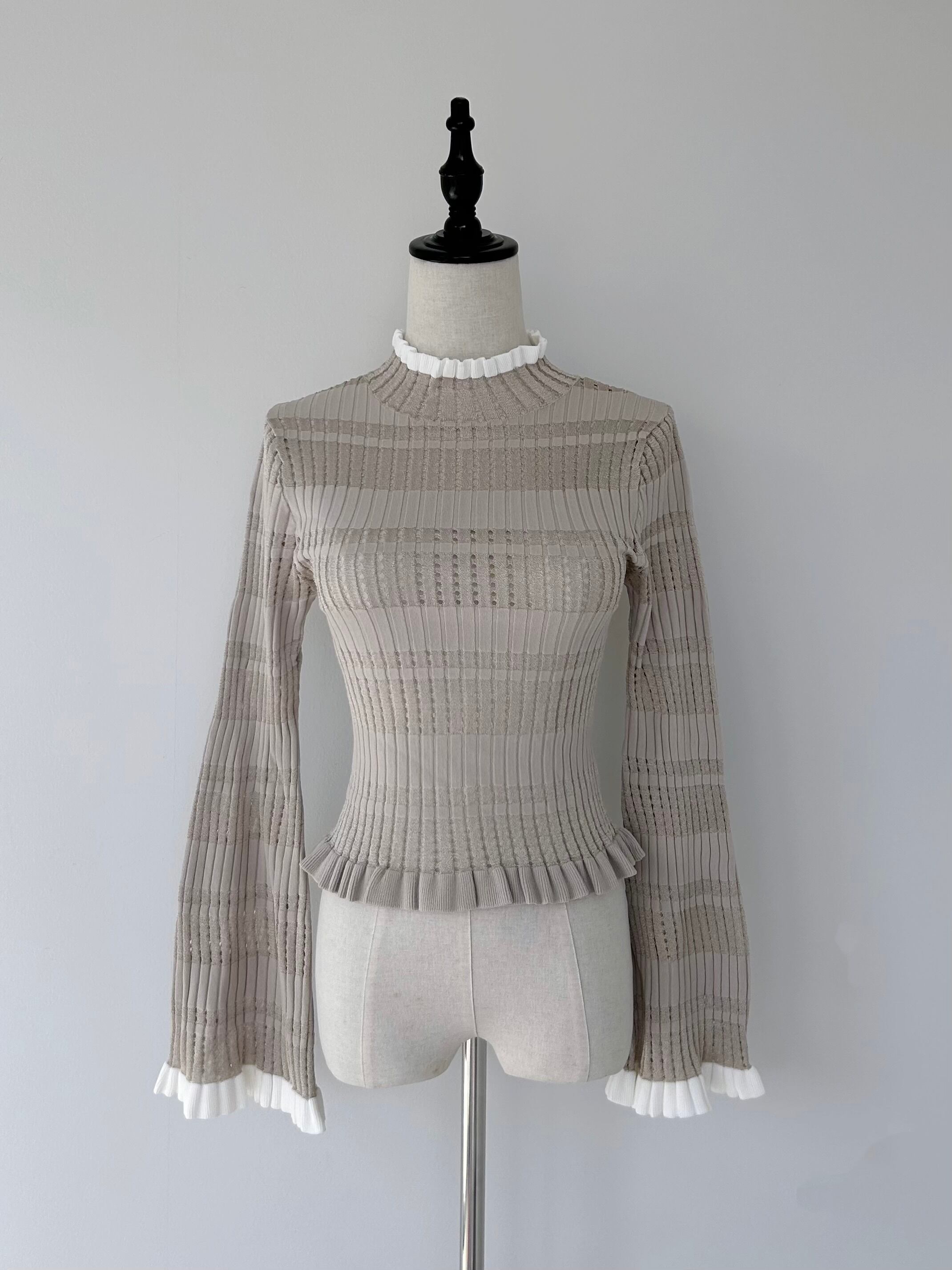 COEL 袖フレアボーダーニット | KOKO