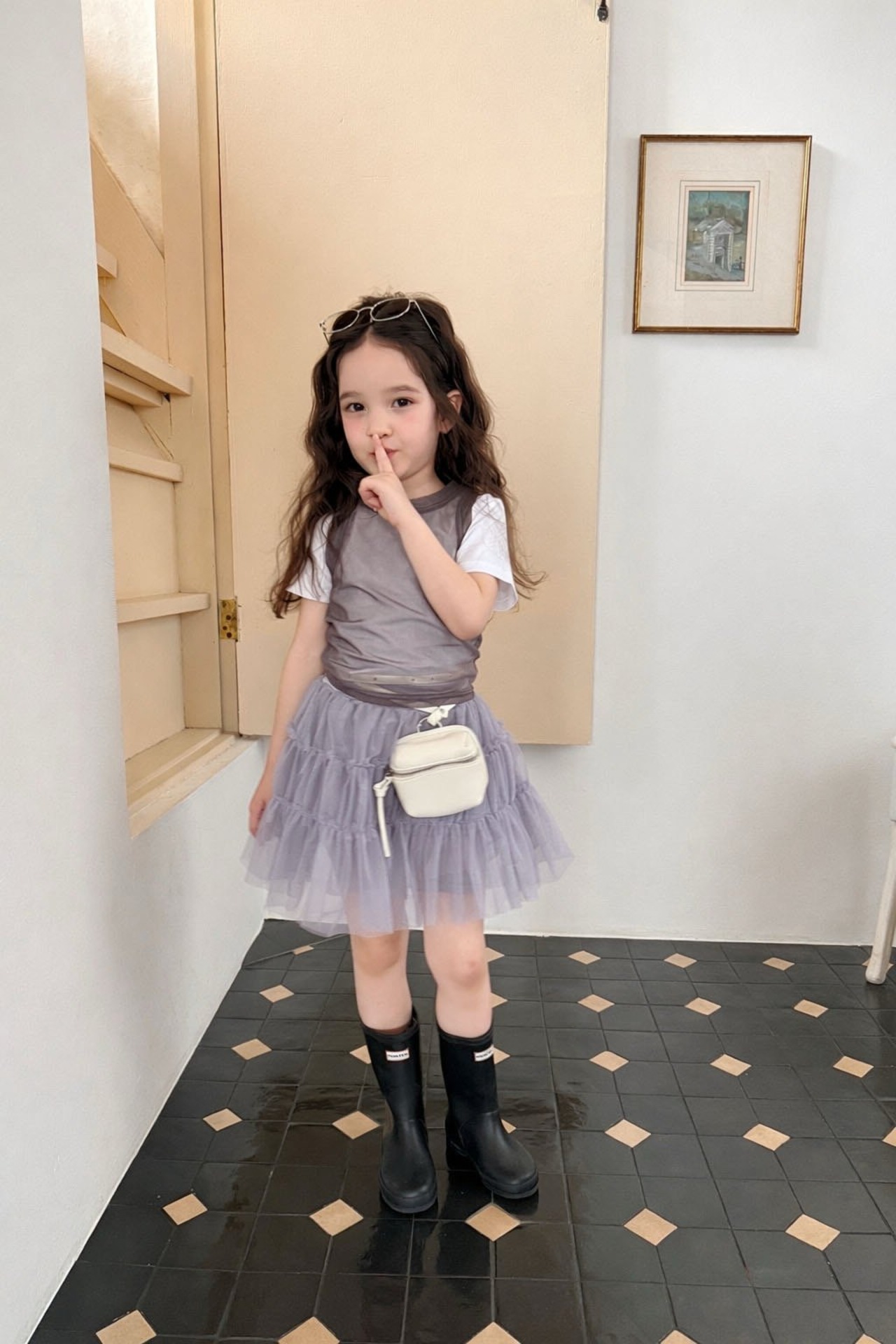 [COMMA] Mesh Sleeveless (160/170) / [콤마] 망사나시 (160/170)
