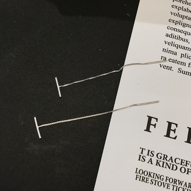 long chain earrings　J00414