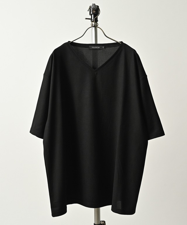MMMM Rayon nylon all-over print jacquard knit TEE (LOGO) 11011M25