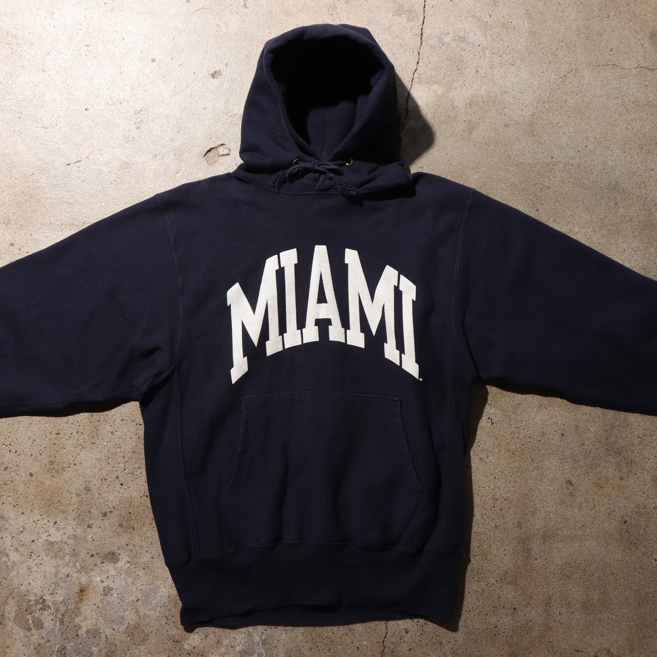 極美品 L 90s USA ネイビー リバースウィーブ チャンピオン パーカー Reverse weave champion