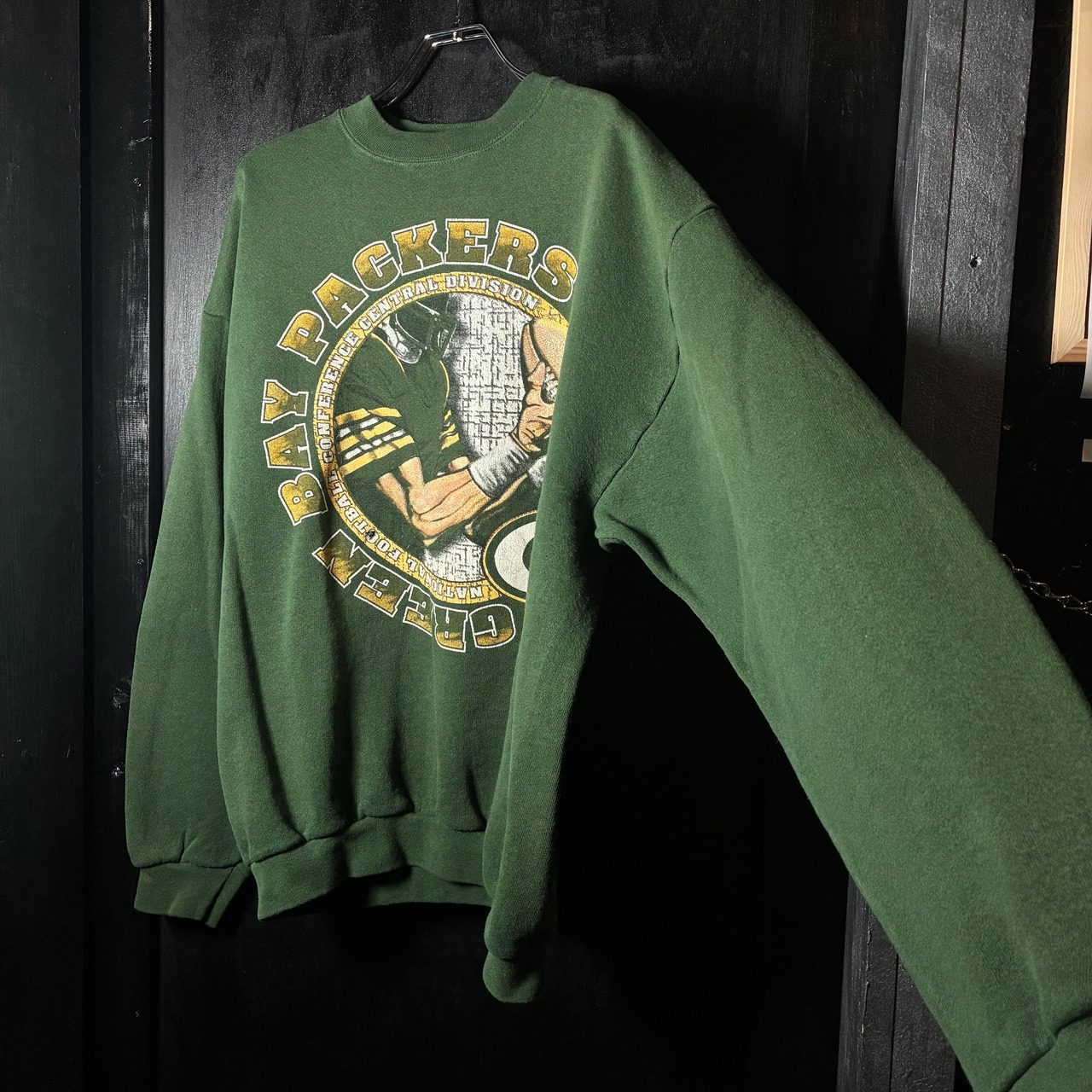 90s USA製 LOGO7 NFL PACKERS チームスウェット 緑 パッカーズ