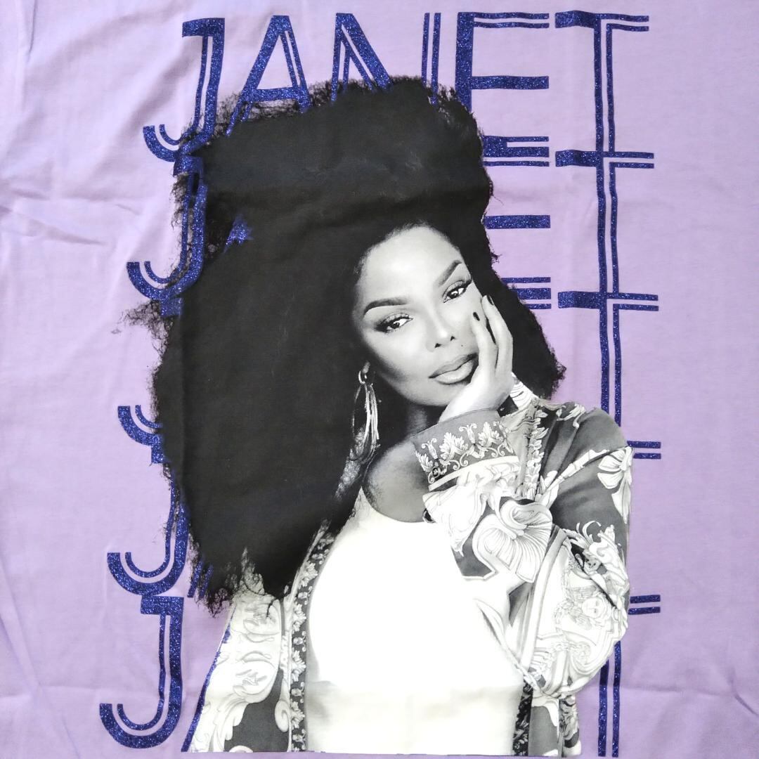 ジャネット・ジャクソン Tシャツ ラベンダー色 海外公式 ジャネット・ジャクソン Tシャツ ラベンダー色 海外公式 | GOLD