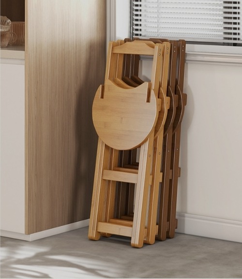 折りたたみ バースツール 無垢材 木製 ハイチェア カウンターチェア ダイニングチェア モダン ミニマリスト 省スペース コンパクト 天然木 ナチュラル 軽量 持ち運び 収納便利 シンプル おしゃれ インテリア 家庭用 カフェ風