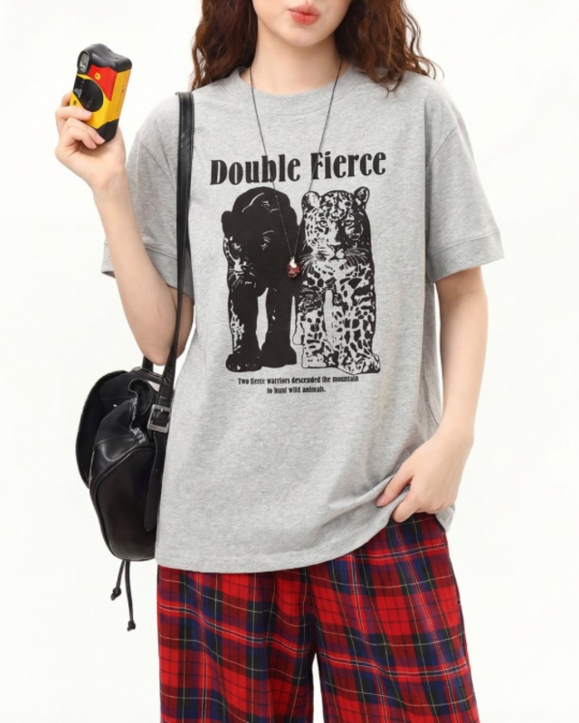 Double Fierce Print T-Shirt［A0450］