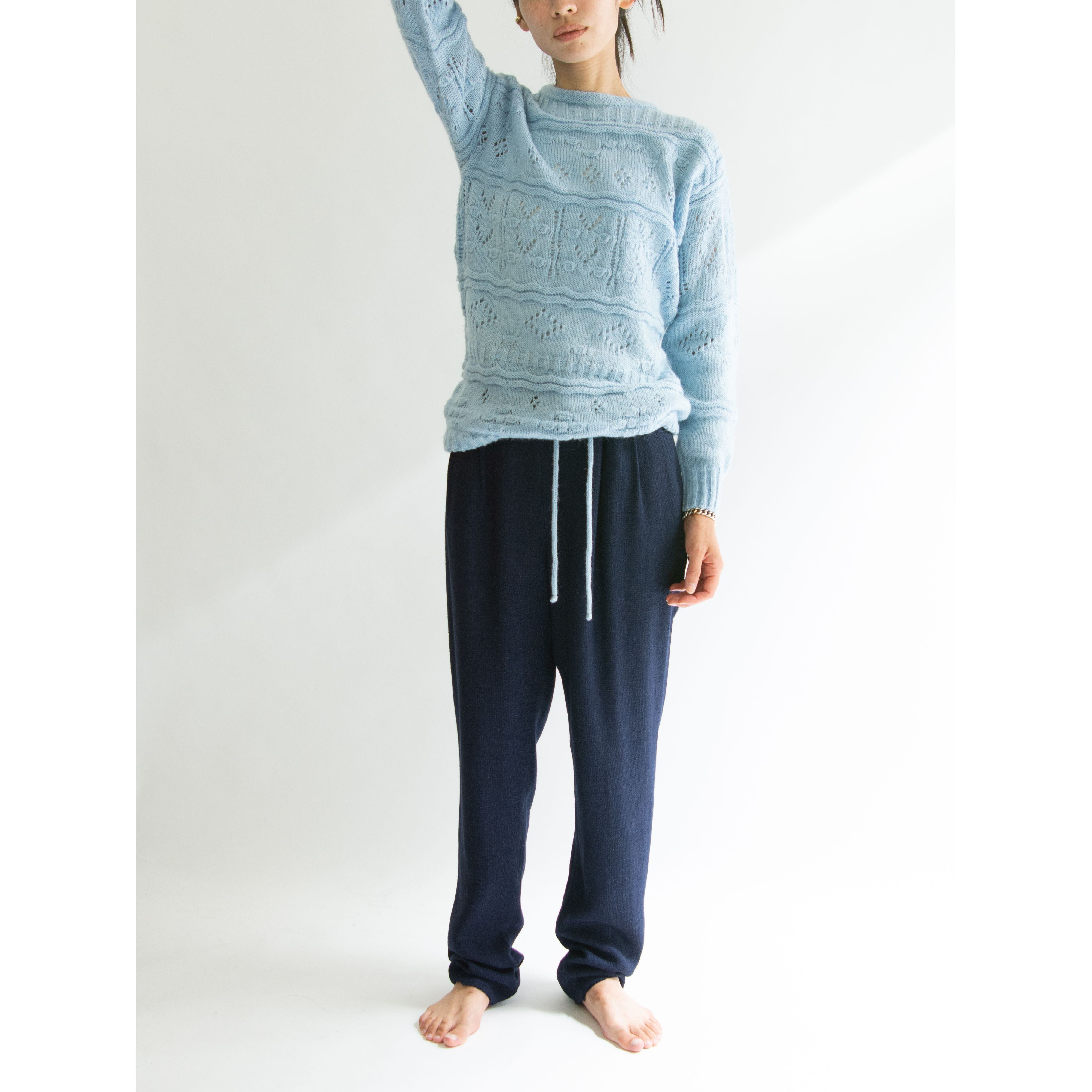 【courreges paris】Made in France 70's Acrylic-Wool Sweater(クレージュ フランス製アクリルウールセーター ニット)