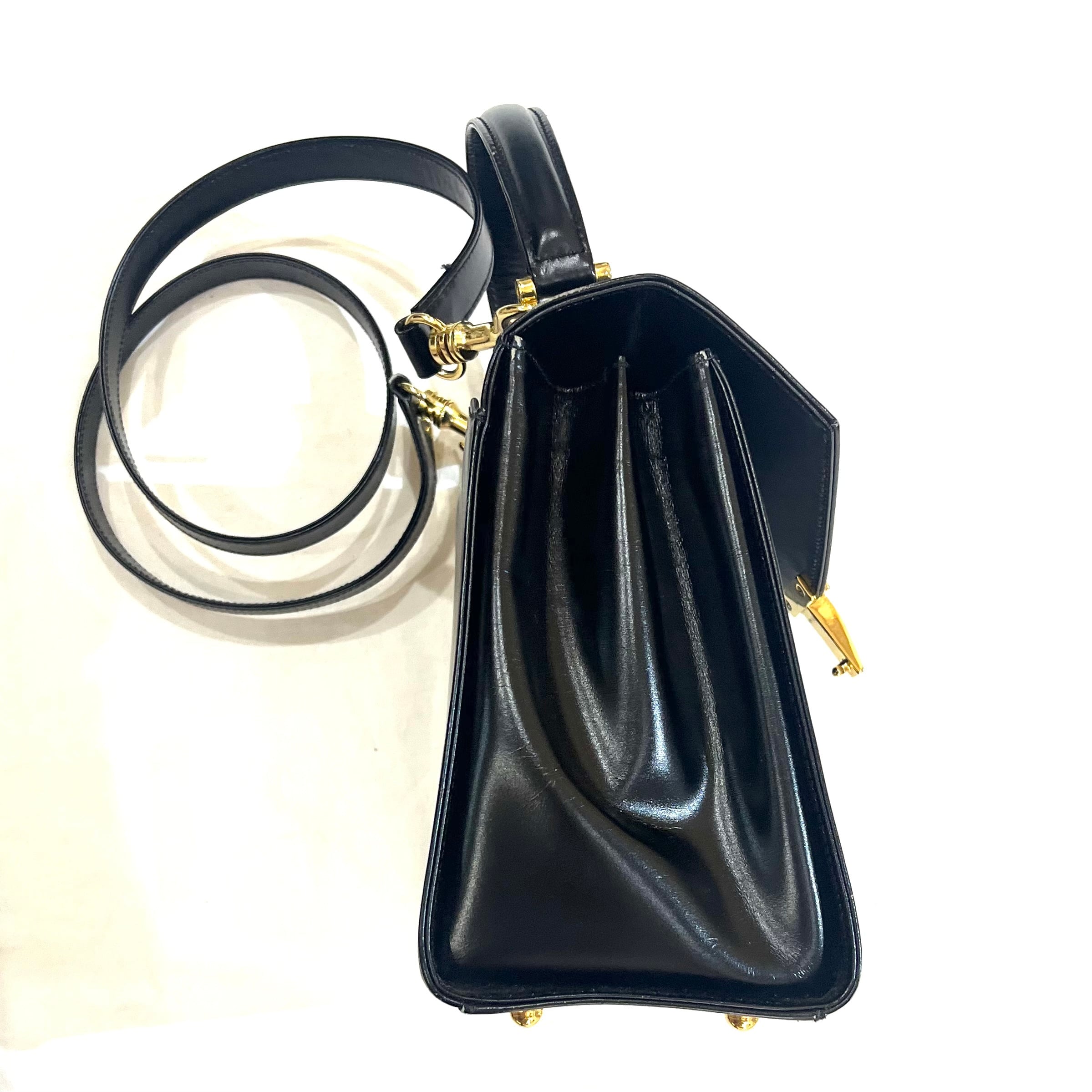 TIFFANY&CO.】2613 本革レザー 2WAYショルダーバッグ レザー ブラック