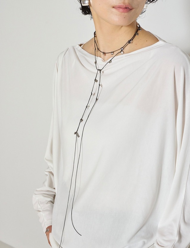 CHIGNON シニヨン　メルティスクエアコードネックレス　0065-456SH