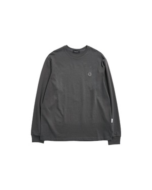 [999HUMANITY] EVERYDAY LOGO LONG SLEEVE TEE (CHARCOAL) 正規品  韓国 ブランド 韓国ファッション 韓国代行 999 ヒューマニティ HUMANITY 日本 店舗