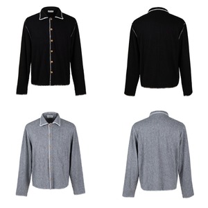 ホワイトステッチニットカーディガン　1194