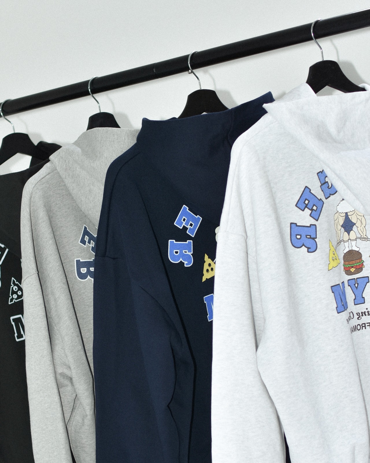 バーガージムジップパーカー アッシュ