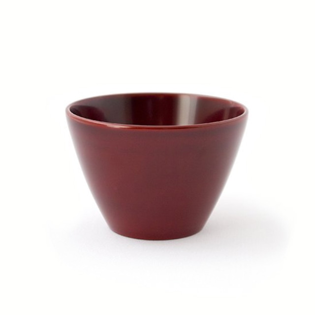 猪口・溜　CHOKO Sake cup Tame, red bean color