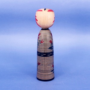 《 作並系・平賀輝幸 工人 》ボーダーこけし　4寸