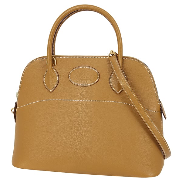 Used HERMES エルメス ボリード31 シェーヴル ナチュラルサーブル ハンドバッグ ショルダーバッグ 2WAY 美品