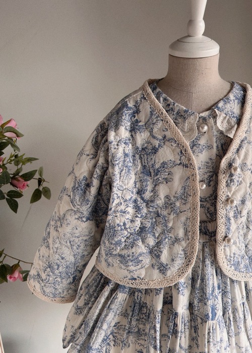 【即納】<EugenieCandies>  Lauren poir (Quited) jacket