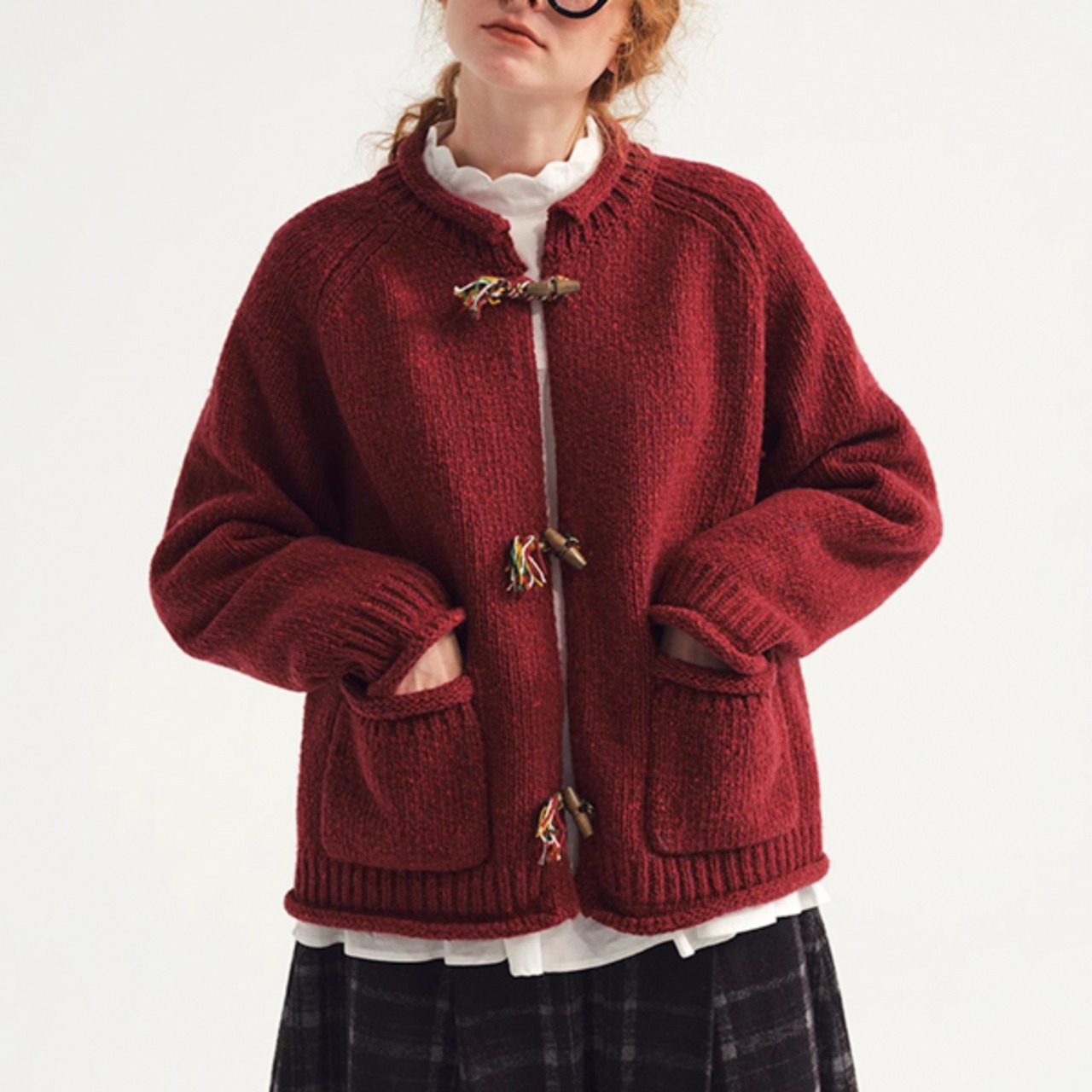 【2color】木漏れ日のトグルカーディガン《P0319》