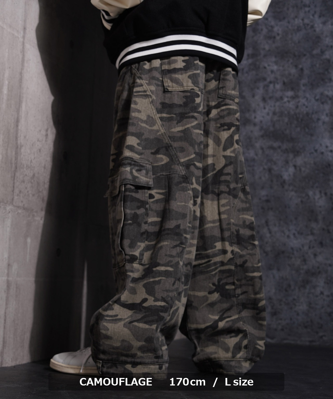 ◆カモフラ バレルレッグ カーゴパンツ◆gt-c25101