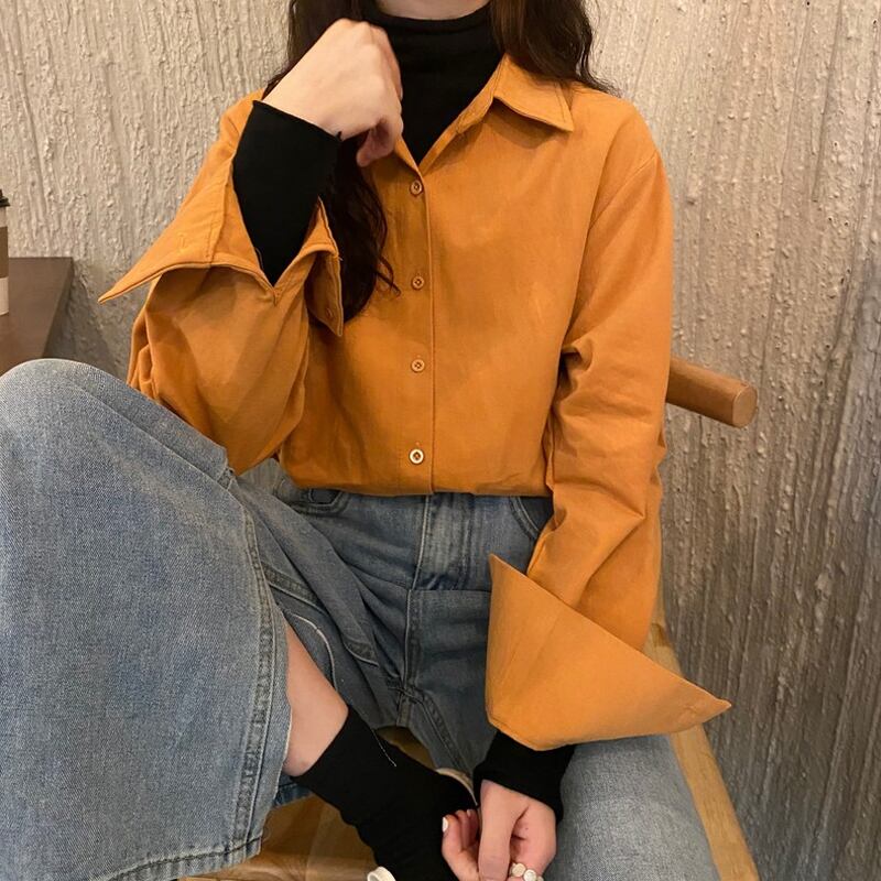 スタンダードシャツ スプリングジャケット ロング レトロ 春物 スーパーモール58407345675