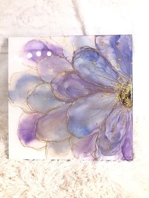 【アートパネル】淡藤フラワー