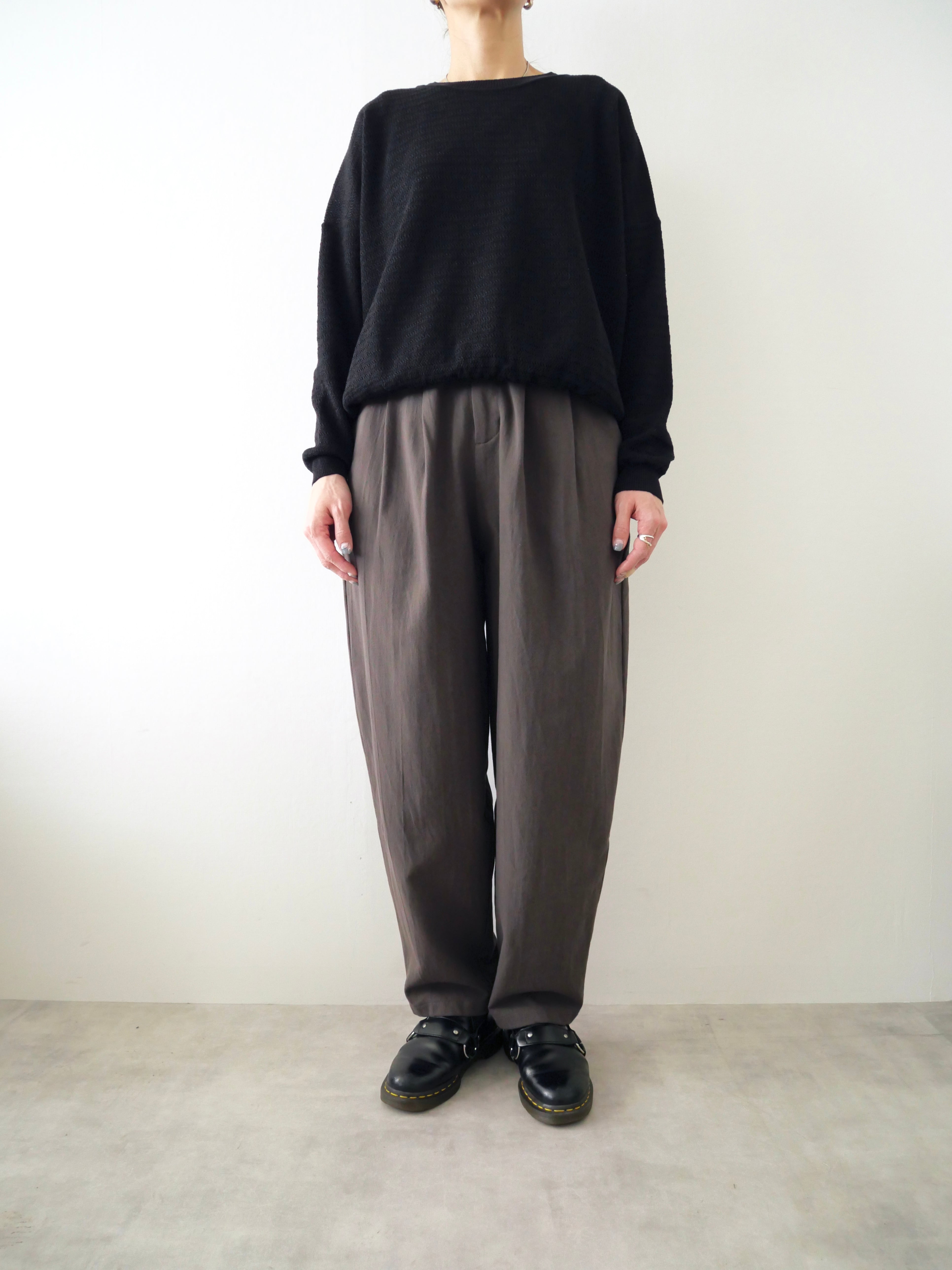 evam eva / cotton paper yarn pullover | t a - n a