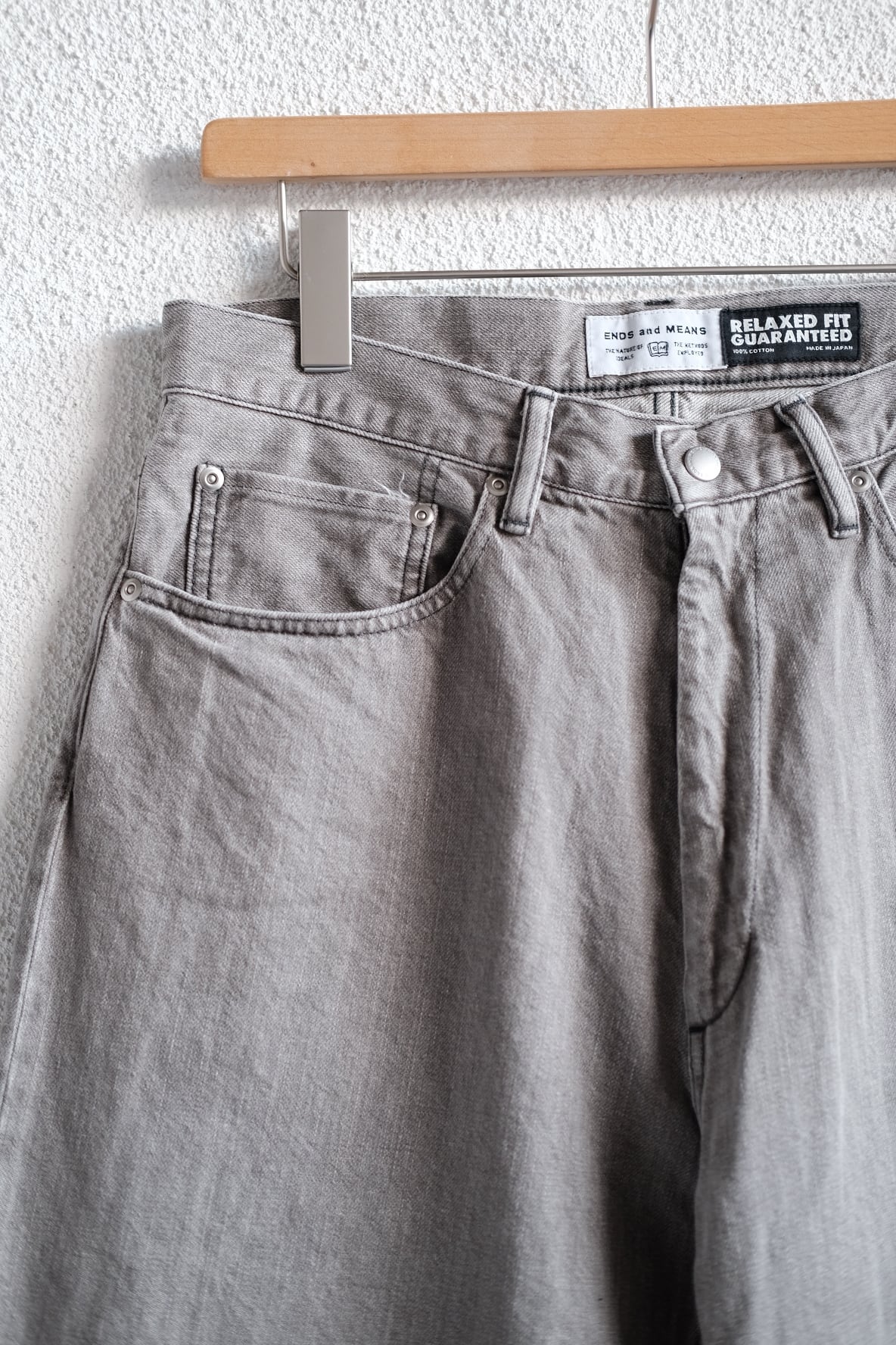 ENDS and MEANS＜エンズアンドミーンズ＞Relaxed fit 5 Pockets Denim