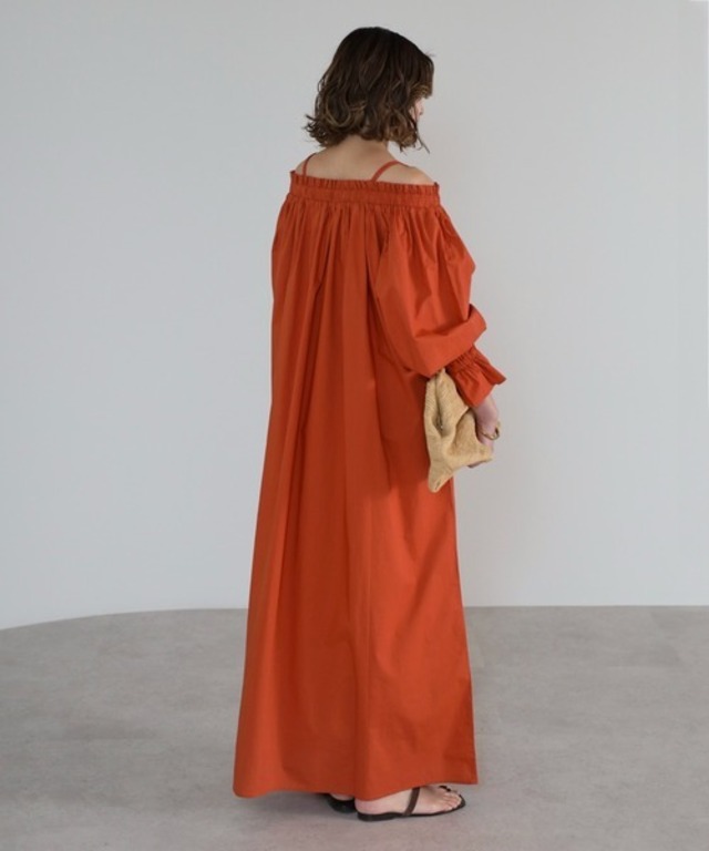 2wayショルダーワンピース