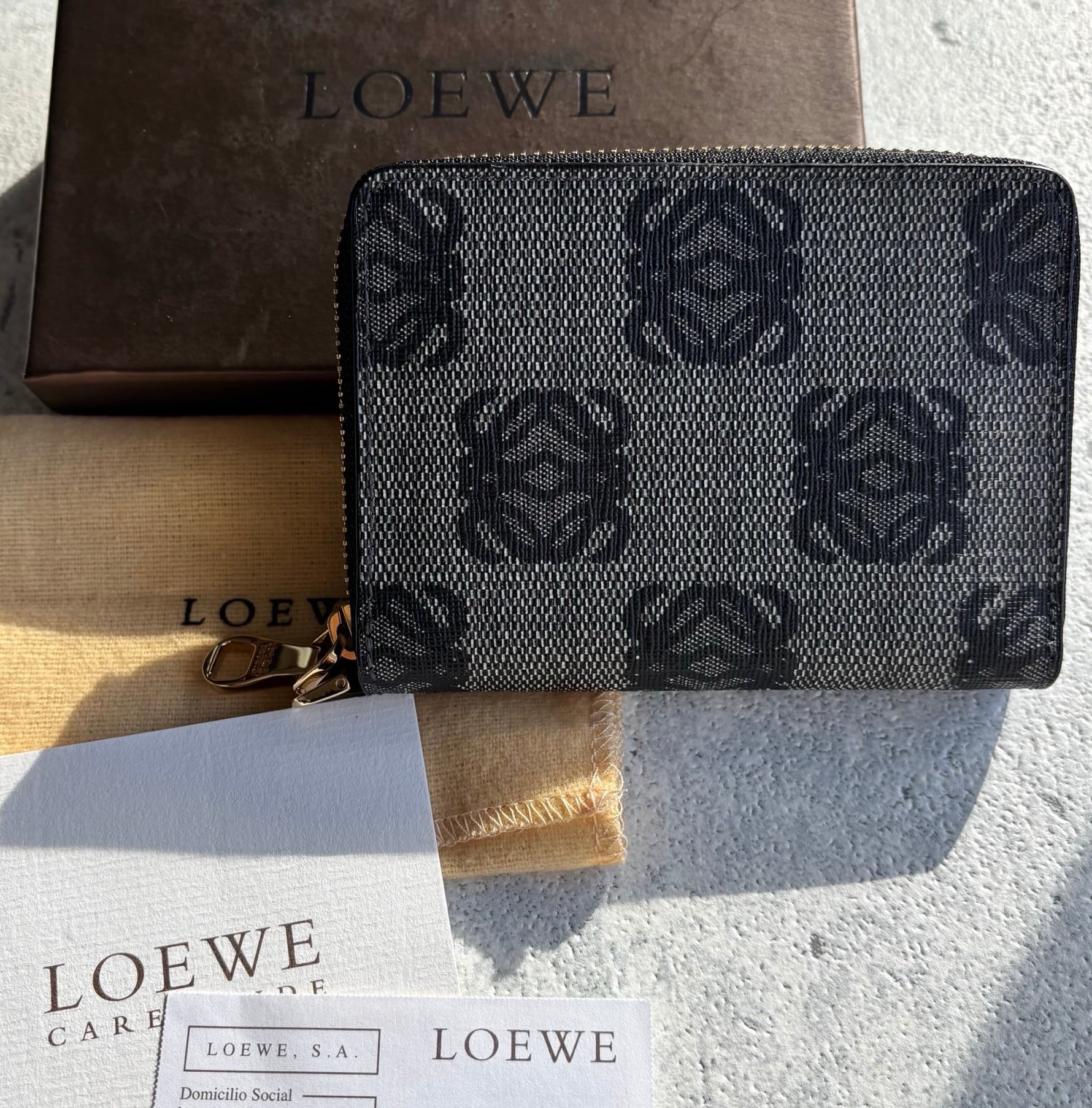 LOEWE ロゴ総柄 マルチコインケース