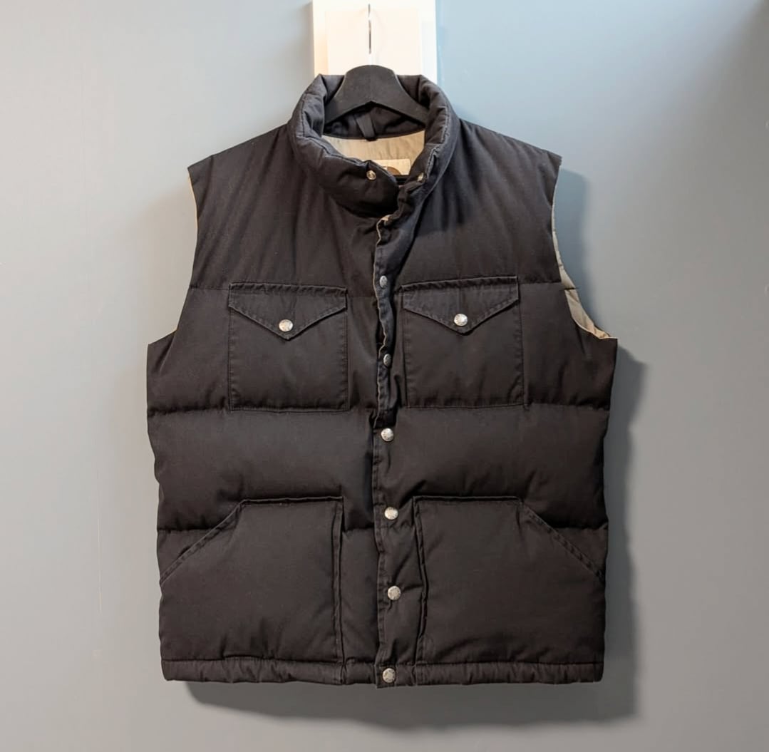 レア!!! ブラック! 90s the north face down vest 小岩店