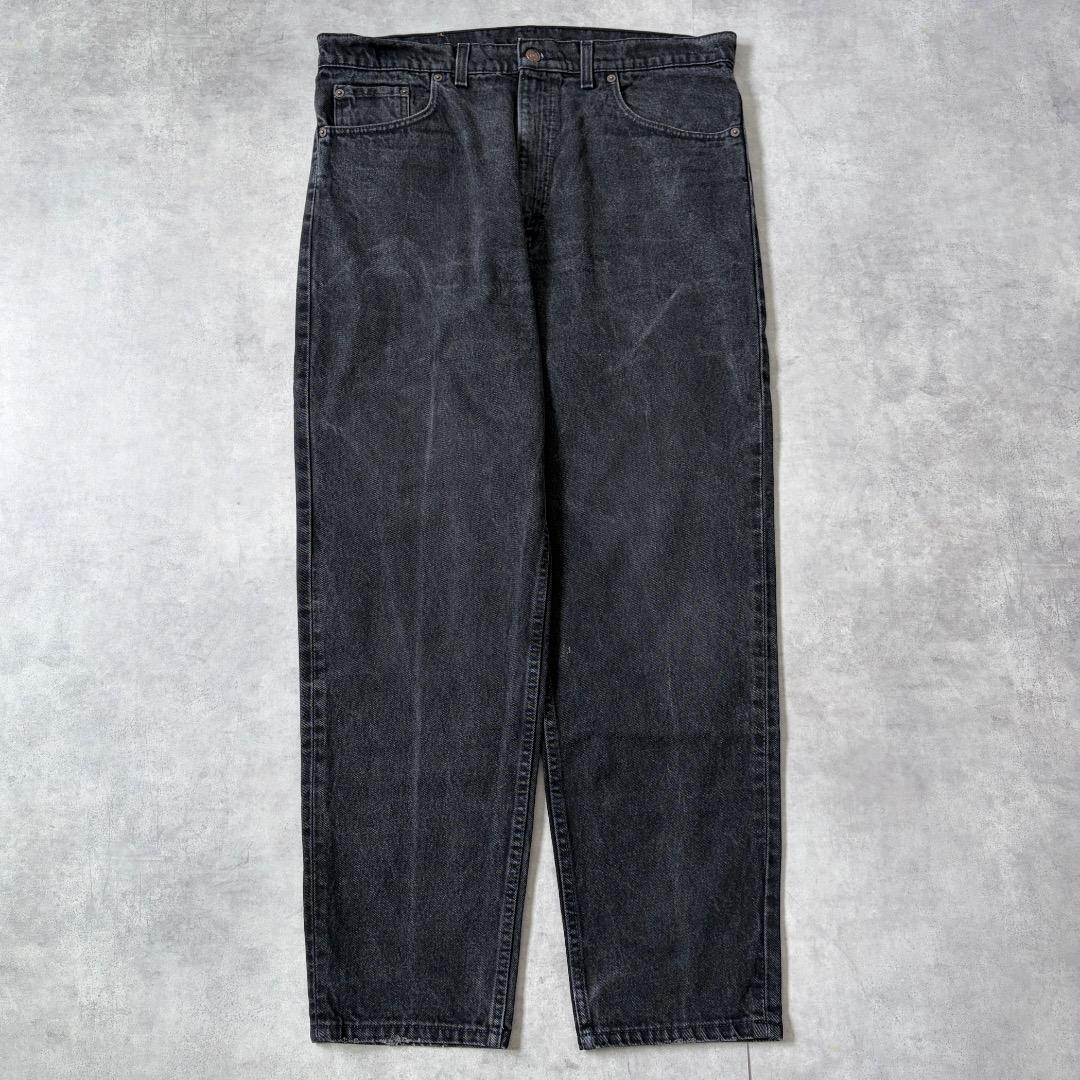 リーバイス505 W38 ブラックデニム 黒 古着 90s USA製 21810