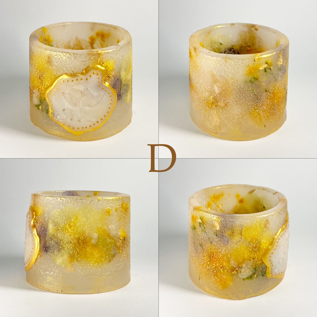 【数量限定】火を使わない LED付き ボタニカルキャンドル ランタン