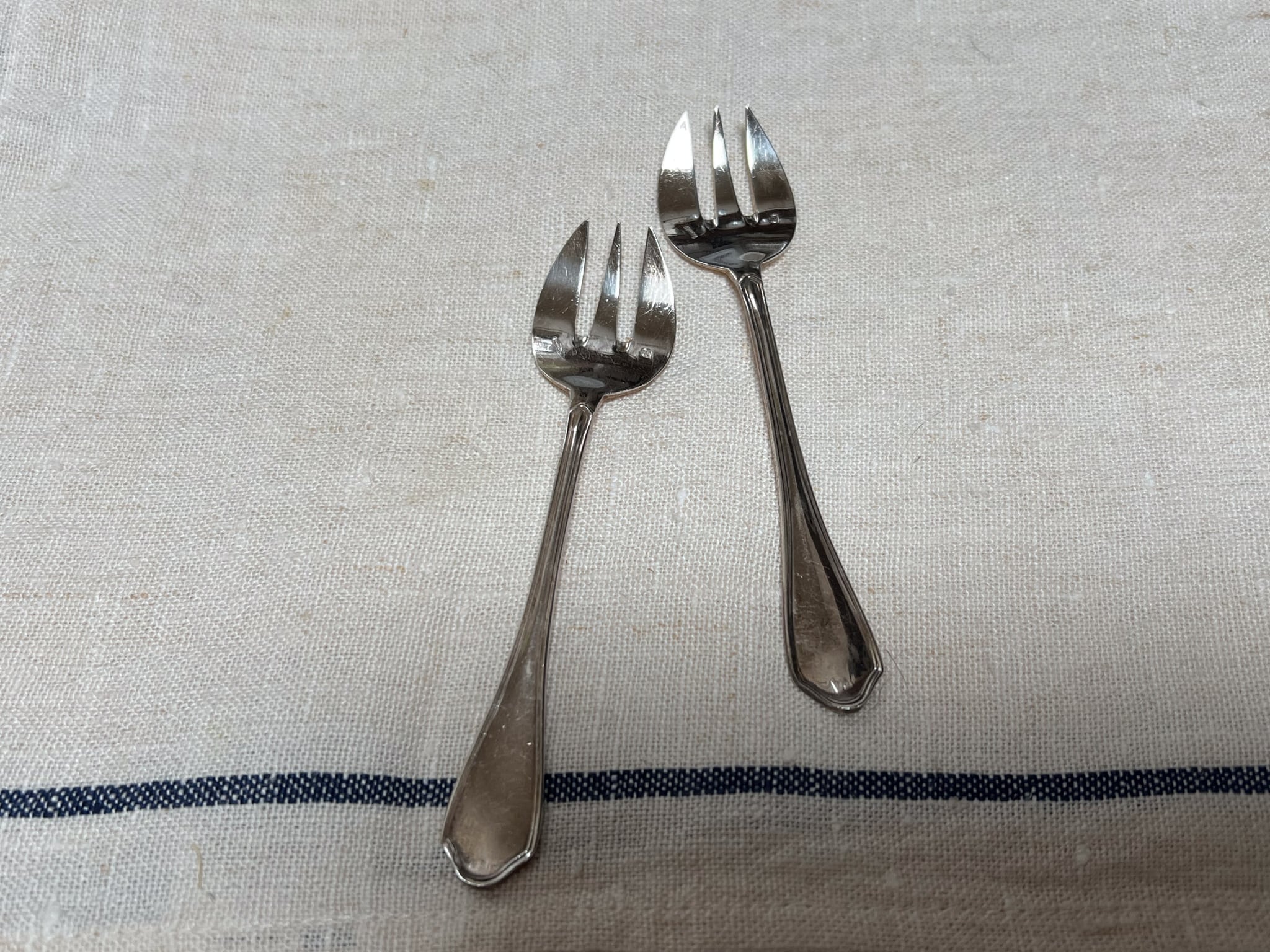 オイスターフォーク RAVINE d'enfert社製 銀メッキ フランスアンティーク ヴィンテージ