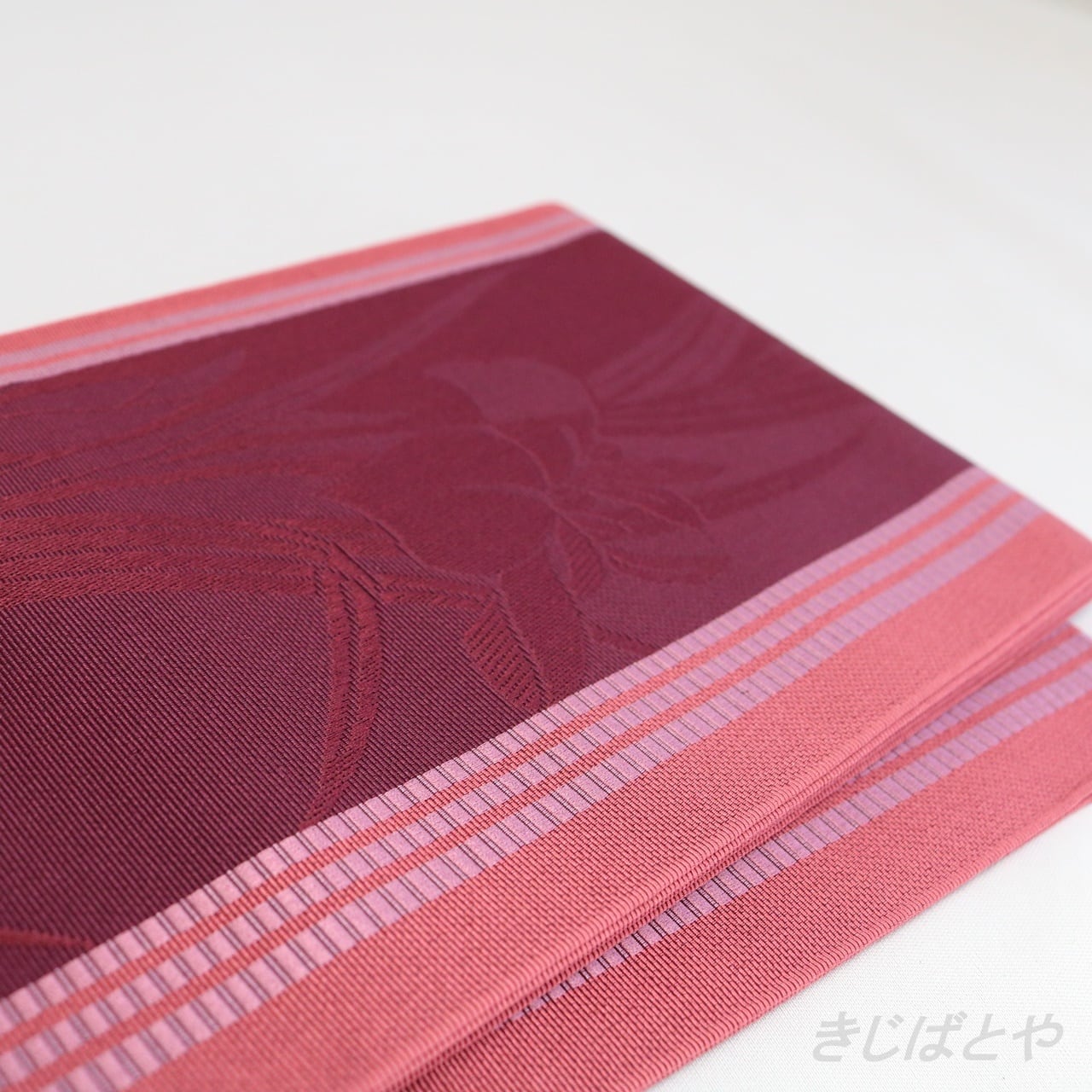 【激安】花華の正絹半巾帯　ハイヒール　89