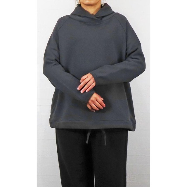 Bliss Bunch（ブリスバンチ）コットン裏毛裏起毛ビッグショールカラープルオーバー