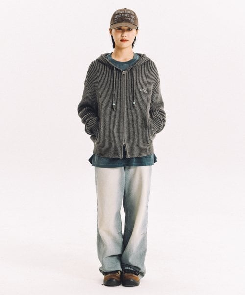 ☆ENHYPEN ソヌ 着用！！【PHYPS®】BEAD POINT KNIT HOODIE ZIP UP
