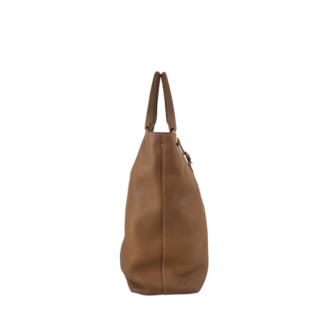 PRADA プラダ トートバッグ ブラウン ロゴ レザー 2way vintage ヴィンテージ オールド 38ggy4