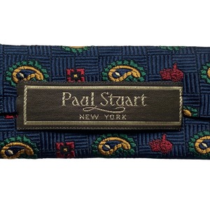 PAUL STUART paisley × "satochan" woven silk tie