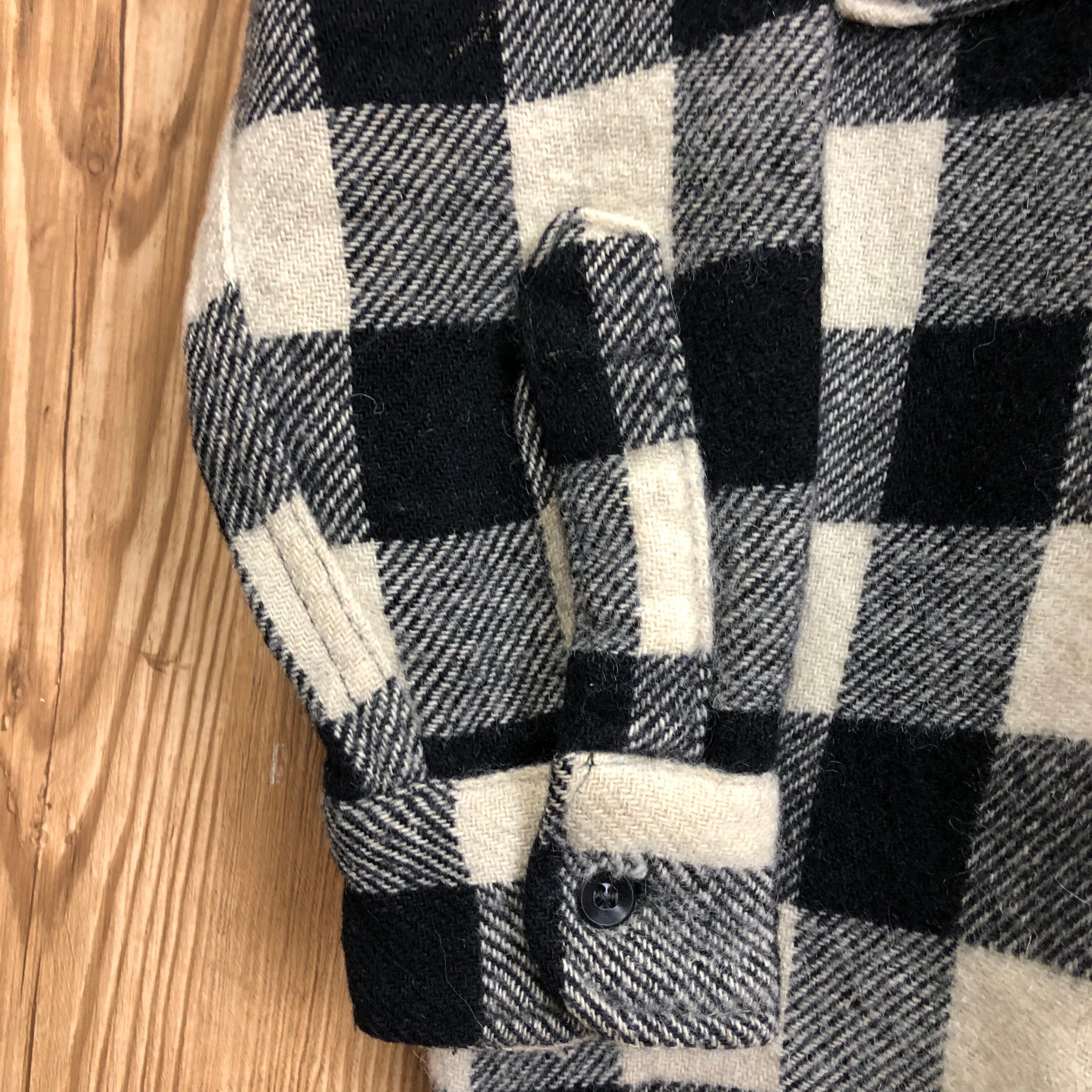 60s SEARS PILGRIM マチ付き バッファロー チェック柄 ウール 60s SEARS PILGRIM マチ付き バッファロー チェック柄 ウール
