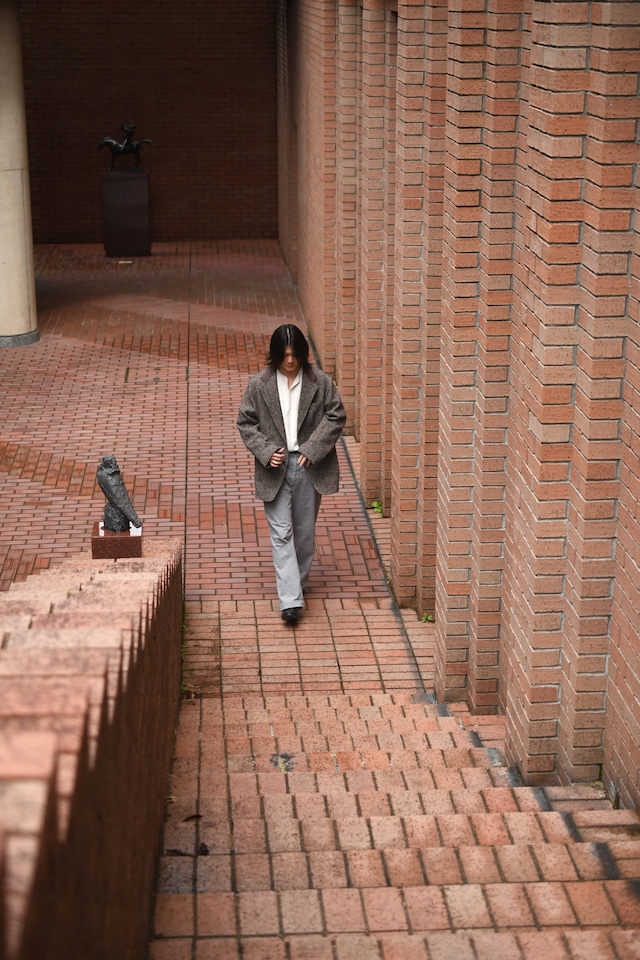 CIOTA / Exclusive Denim Slacks (Light Gray)