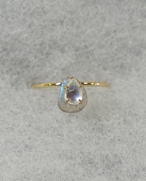 コピー：（SV）Thalatta stone ring  Labradorite×Moonsotne