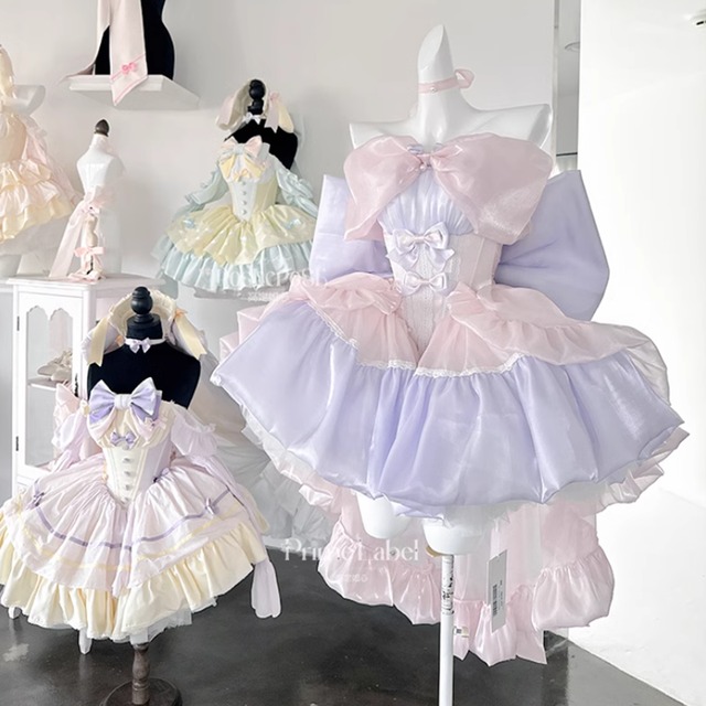 ゴスロリ通販 With U ファッション コンカフェ 生誕衣装 ワンピース princess ドレス かわいい ベビードール 量産型 ゴスロリ服 闇かわいい ダークゴシック 原宿ファッション