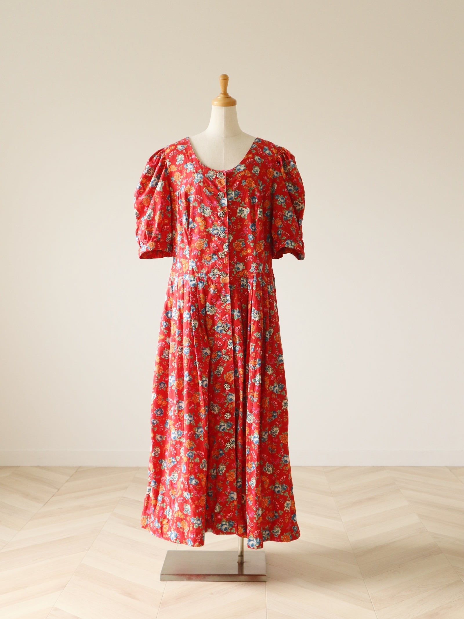 flower design Tyrol dress(RED)