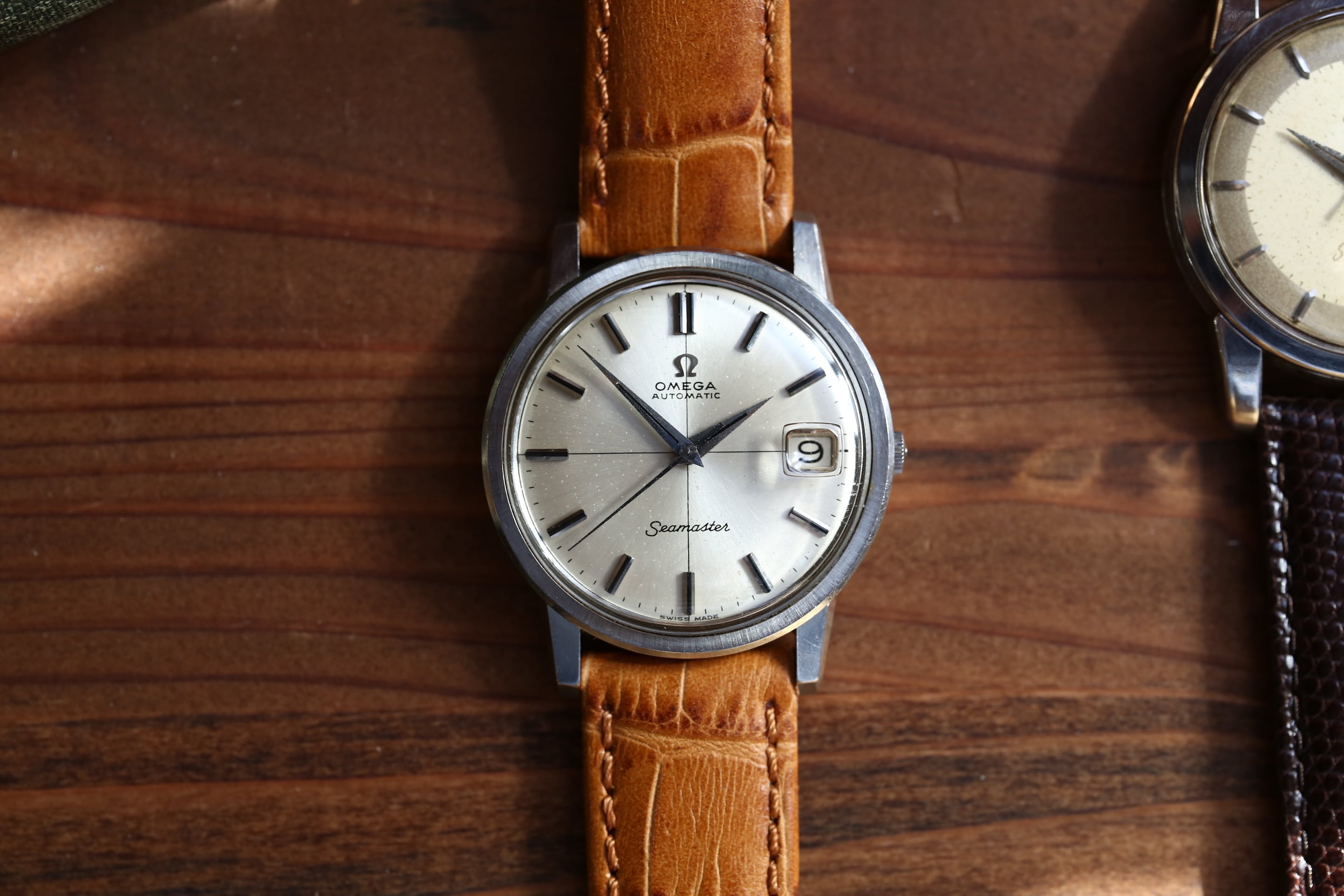 【OMEGA】 1960’s オメガ シーマスター クロスライン デイト 多面カットコインケース 自動巻き / Vintagewatch / Seamaster / Cal.565 | アンティーク・ビンテージ時計修理・販売 WhiteKings(ホワイトキングス)