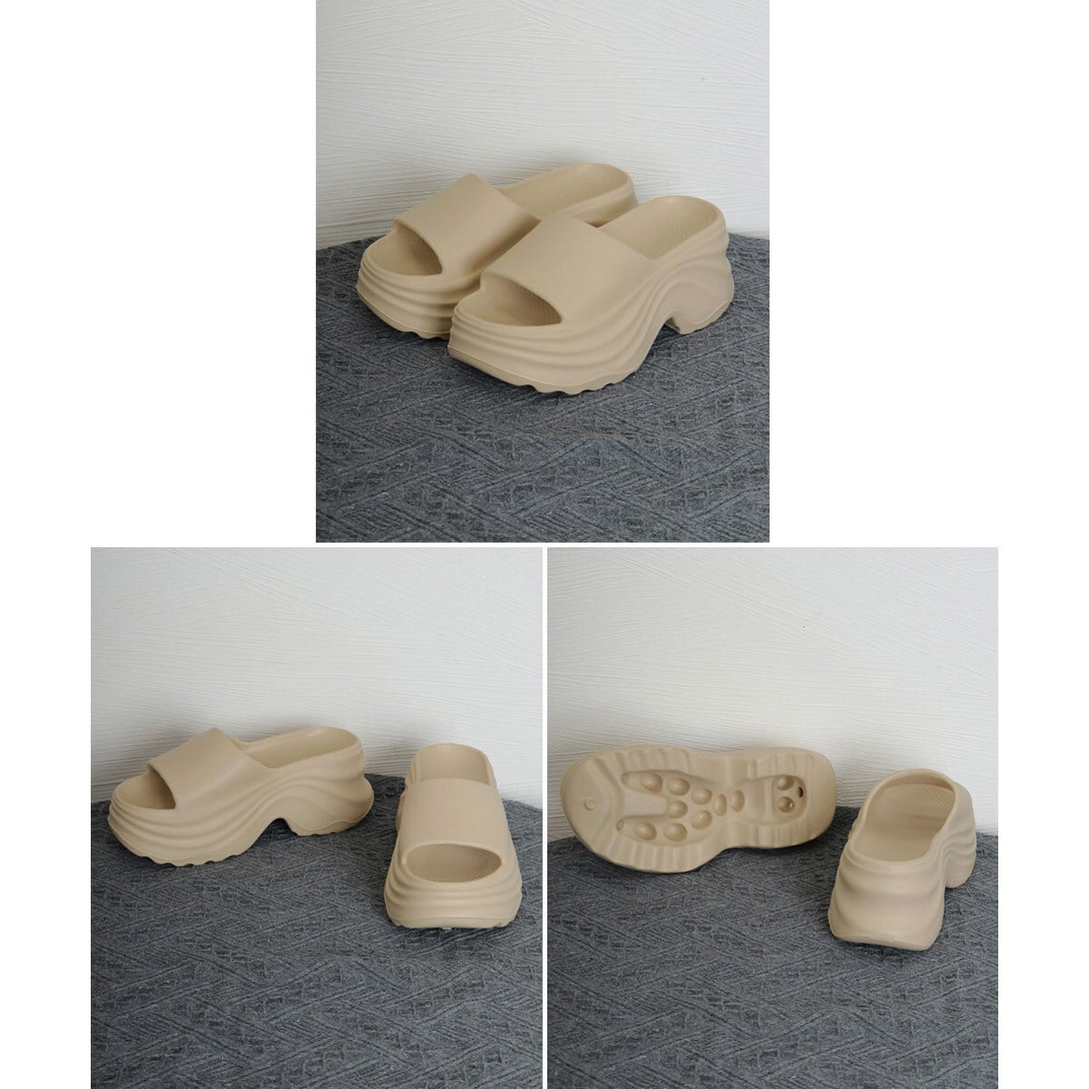 厚底 サンダル 室内 室外 ビーチサンダル レディース 春夏 韓国 7cmヒール 大人 きれいめ シンプル ルームスリッパ カジュアル 疲れにくい 履きやすい 歩きやすい 軽量 大人可愛い 大人女子