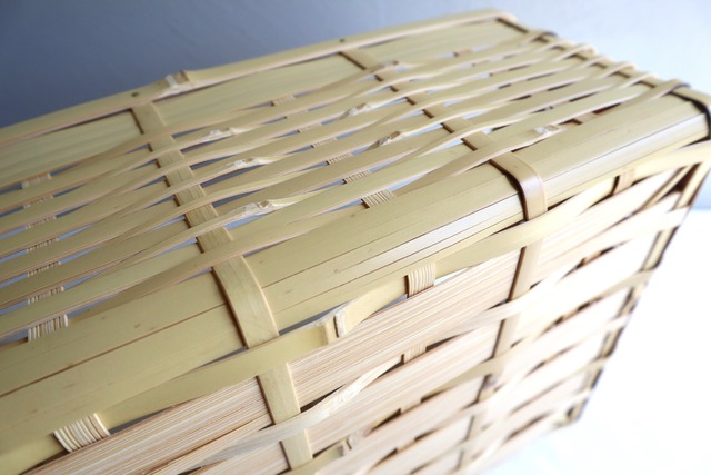 渡辺文明 ／角手提げかご（豆腐かご）